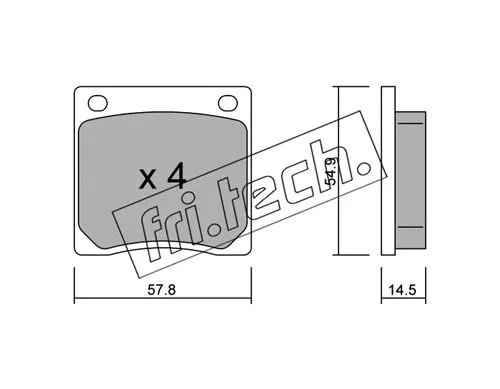 Brake Pad Set, disc brake (238.0)