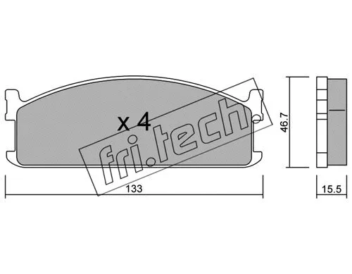 Brake Pad Set, disc brake (274.0)