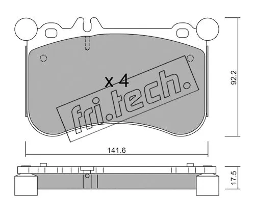 Brake Pad Set, disc brake (1133.0)