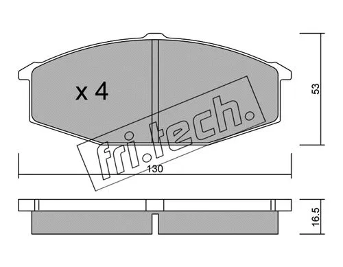 Brake Pad Set, disc brake (506.0)