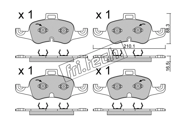 Brake Pad Set, disc brake (1127.1)