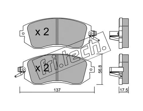Brake Pad Set, disc brake (516.1)