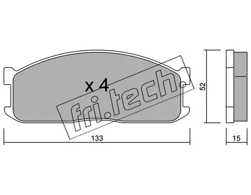 Brake Pad Set, disc brake (241.0)
