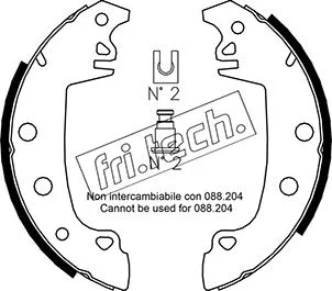 Brake Shoe Set (1079.187)