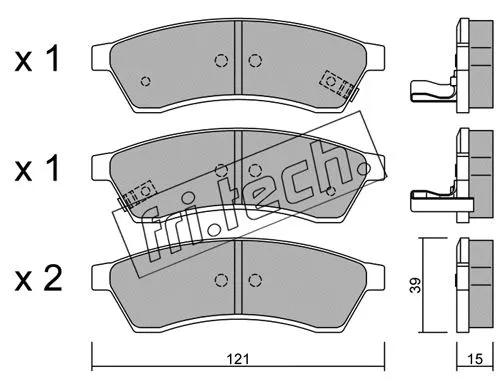 Brake Pad Set, disc brake (526.1)