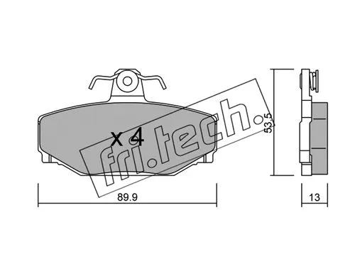 Brake Pad Set, disc brake (133.0)