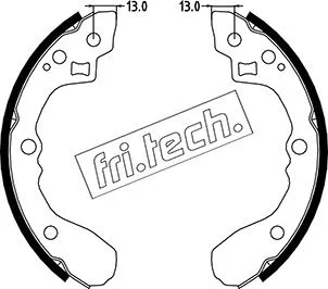 Brake Shoe Set (1049.154)