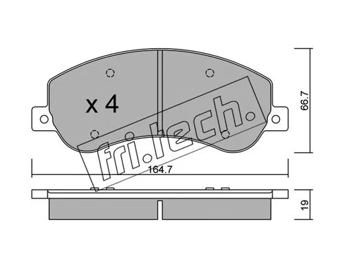 Brake Pad Set, disc brake (696.1)
