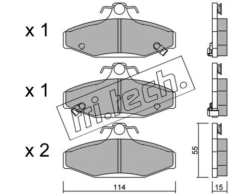 Brake Pad Set, disc brake (536.0)