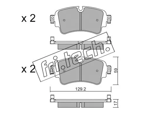 Brake Pad Set, disc brake (1129.0)