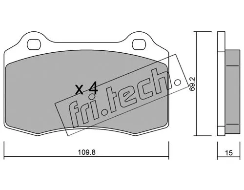 Brake Pad Set, disc brake (260.2)