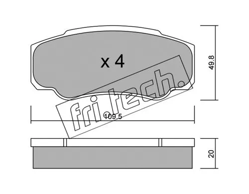 Brake Pad Set, disc brake (548.0)