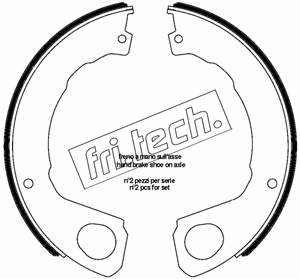 Brake Shoe Set, parking brake (1253.665)