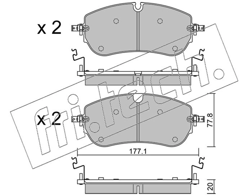Brake Pad Set, disc brake (1342.0)