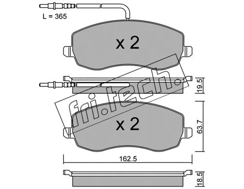 Brake Pad Set, disc brake (864.0)