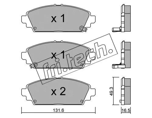Brake Pad Set, disc brake (479.0)