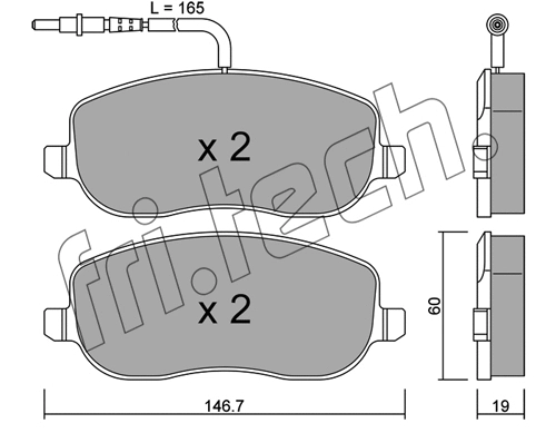 Brake Pad Set, disc brake (546.2)