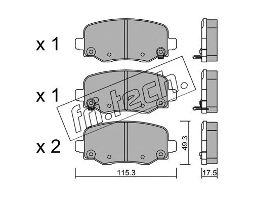 Brake Pad Set, disc brake (1018.1)