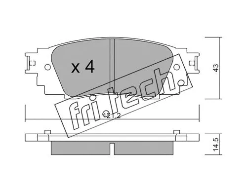 Brake Pad Set, disc brake (1089.0)