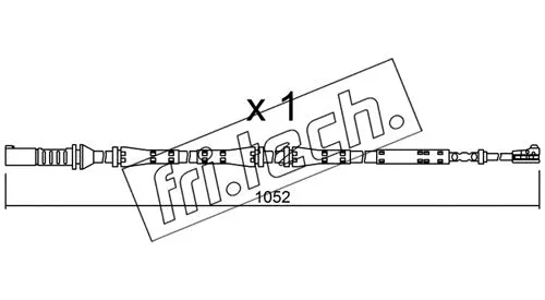 Warning Contact, brake pad wear (SU.275)