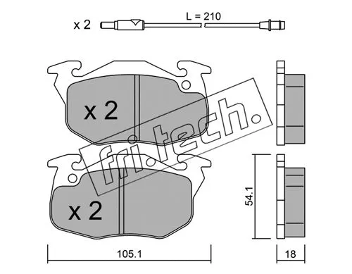 Brake Pad Set, disc brake (039.0)