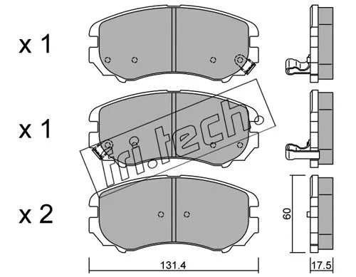 Brake Pad Set, disc brake (519.0)