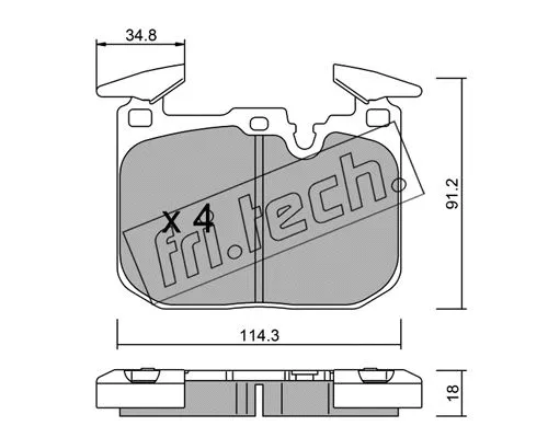 Brake Pad Set, disc brake (1039.1)