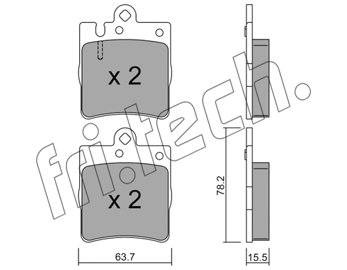 Brake Pad Set, disc brake (353.0)