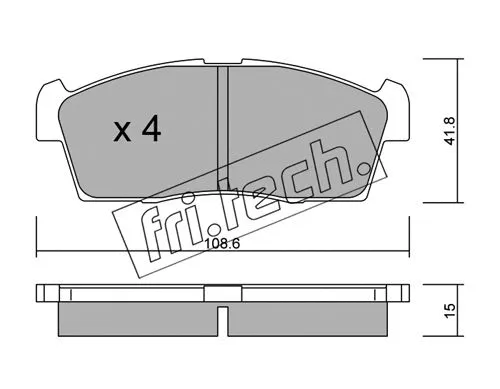 Brake Pad Set, disc brake (455.0)
