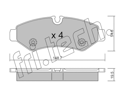 Brake Pad Set, disc brake (1275.0)