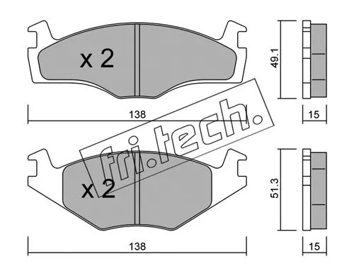 Brake Pad Set, disc brake (047.0)