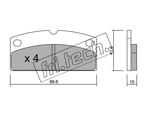 Brake Pad Set, disc brake (783.0)