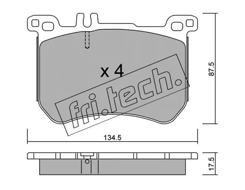 Brake Pad Set, disc brake (1045.0)
