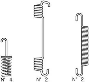 Accessory Kit, brake shoes (1354)