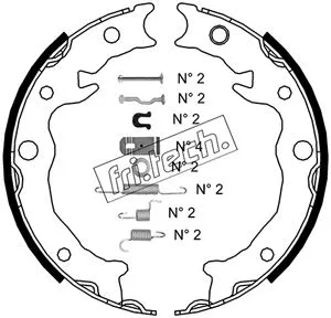Brake Shoe Set, parking brake (1110.343K)