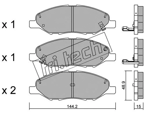 Brake Pad Set, disc brake (827.0)