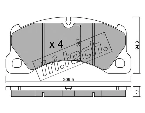 Brake Pad Set, disc brake (973.3)