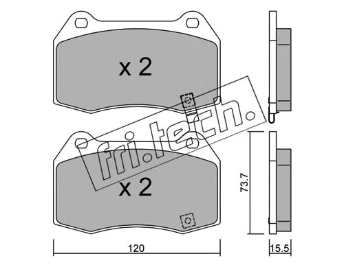 Brake Pad Set, disc brake (754.0)