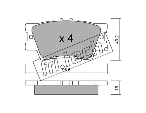 Brake Pad Set, disc brake (765.0)