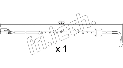 Warning Contact, brake pad wear (SU.382)