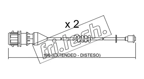Warning Contact, brake pad wear (SU.213K)