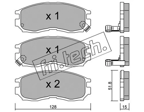 Brake Pad Set, disc brake (233.0)