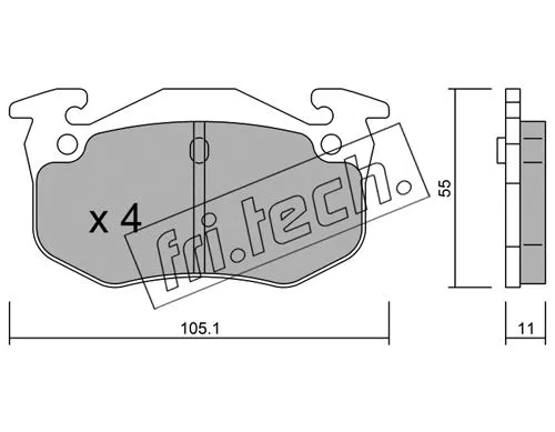 Brake Pad Set, disc brake (040.2)