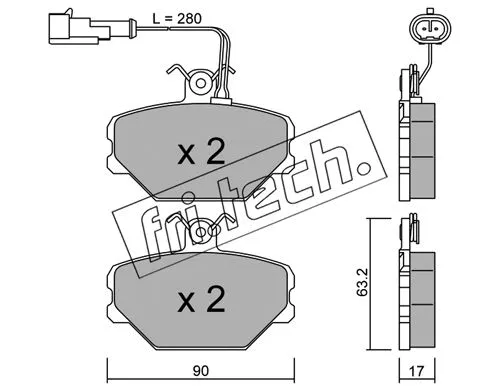 Brake Pad Set, disc brake (061.2)