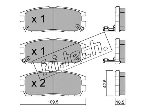 Brake Pad Set, disc brake (367.0)