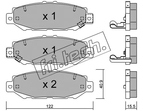 Brake Pad Set, disc brake (775.0)