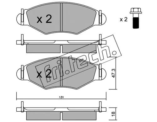 Brake Pad Set, disc brake (263.1)