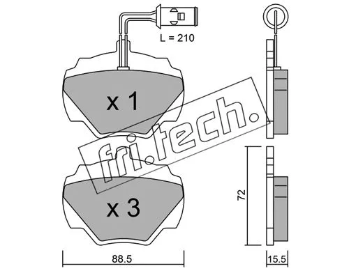 Brake Pad Set, disc brake (362.1)