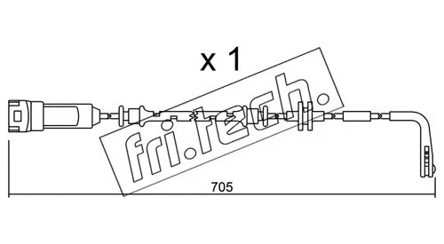 Warning Contact, brake pad wear (SU.146)