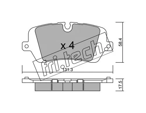 Brake Pad Set, disc brake (1049.0)